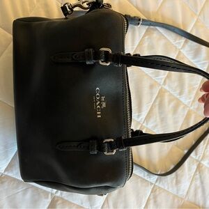 Coach Black Leather Women's Bag